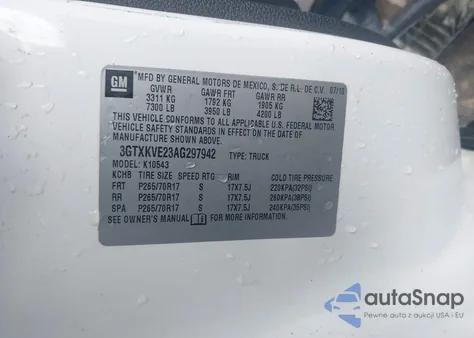 2010 GMC Sierra 1500 Sle from USA, damaged, VIN 3GTXKVE23AG297942